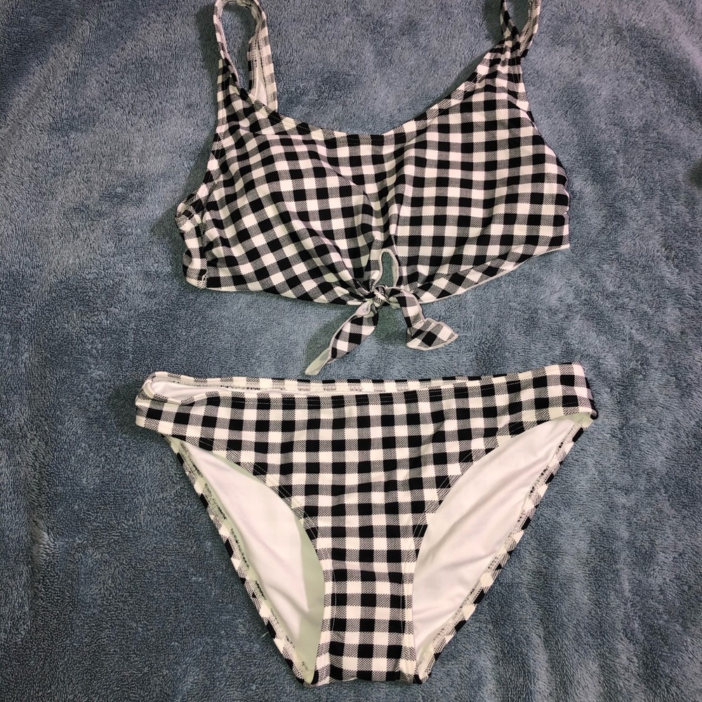 Plaid 2 Piece Bikini